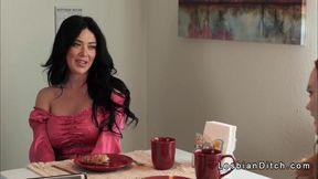 Busty dyke patient has oral sex with her doctor