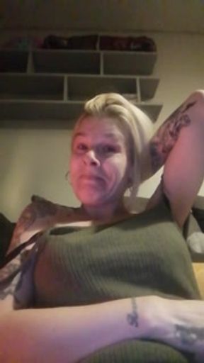Smoking a joint while teasing with my massive NIPPLES....