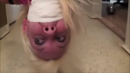 Blonde Captured And Suspended Upside Down
