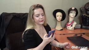 OldNanny - Granny Seduced And Pounded By Young Stud In Office