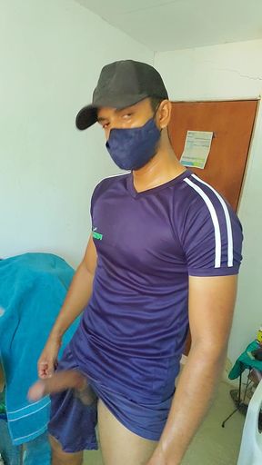 Indian Black Cock Gets Masturbated