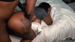 Juicy ebony slut Jordyn Falls devours BBC dick&#x1F32D; for her massive booty