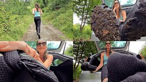 Dirty shoes and stinky socks after jogging (small version)