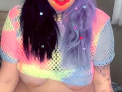 Chubby Brunette Big Boobs Dildo Masturbation
