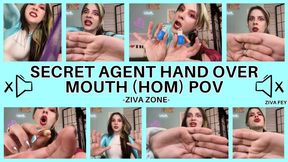 Secret Agent Hand Over Mouth (HOM) POV 4K