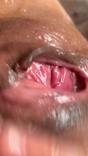 Unforgettable moment from "12 inch massive dildo fucks my wife squirts g spot orgasm licked teased and fucked again best"
