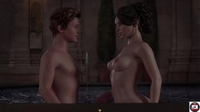 MILF and Teen Harem Slaying Big Cock in Treasure of Nadia