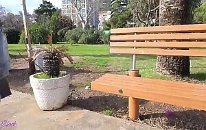Romantic walk with remote controled vibrator in my pussy