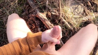Johann Wood | Delicious cumload in the warm spring sun