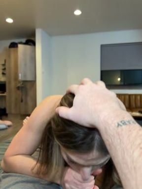 Sorority Girl Creams on Cock before taking Facial