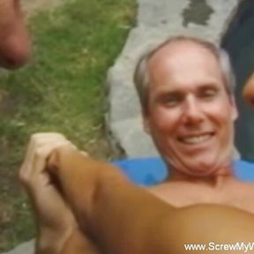 Backyard Swing Party With Horny Neighbors