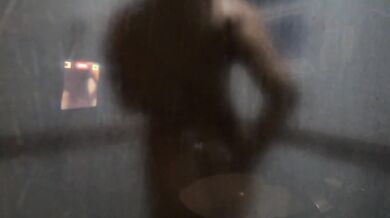 Latina taking a bath with her boyfriend is quite shy