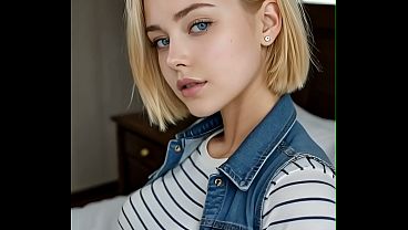 Android a18 blowjob and anal fuck - AI Generated Cosplay Porn