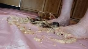 “Messy Mistress: Gold Heels & Barefoot Banana Play”