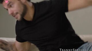 Ebony Ts Dominatrix Anal Training For Step-Brother's Ass
