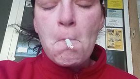Just a quick ciggie before work