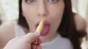 TeamSkeet: Blue Eyed Reislin Needs My Milk To Cool Down The Fire In Her Mouth