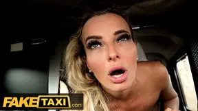 Sex Taxi, Blonde MILF Victoria Hot Fucked in Back of a Taxi