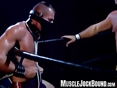 MuscleJockBound.com - Bryce Pierce clamps Luca's nipples for torment play