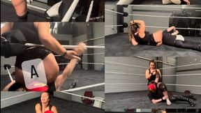 Giantess destroys and crushes skinny male jobber