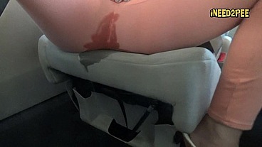 Cheyenne Jewel pisses her skintight jeans in minivan