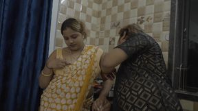 Lonely Bhabhi Felt Like having Sex in the Kitchen,Friend Came and made Bhabhi Hot