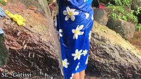 Sri Lankan Natural Girl Bathing