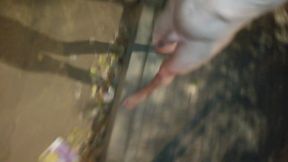 Nude Piss Shower on the Street