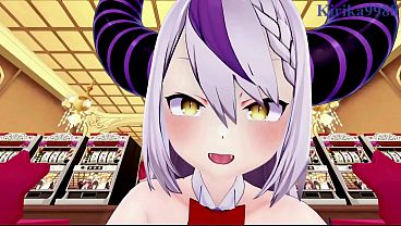 La  Darknesss (Bunny Girl) and Nakiri Ayame (Bunny Girl) intense sex. - Hololive VTuber POV Hentai