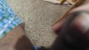 Lungi Hariy Cock Cum Licking Show