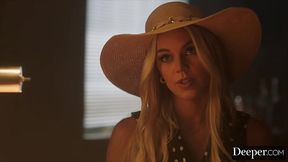 Blonde femme fatale Kelsey Kane gets dominated by BBC