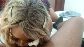 My 20-year-old trans neighbor gives me such a good blowjob