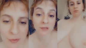 un petit coucou a la sortie de la douche !