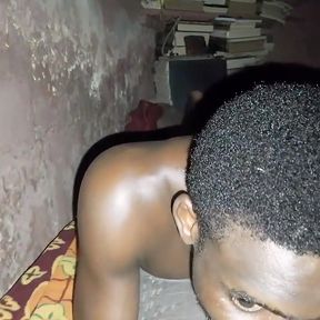 Watch How the African Black Guy Cum