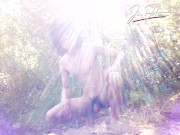Jon Arteen as a nude twink showing his armpits, pubes, cock, hair, body, outdoors, under sunlight