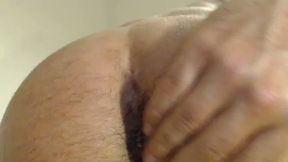 Bald Guy Shows His Asshole on Cam and then His Cock