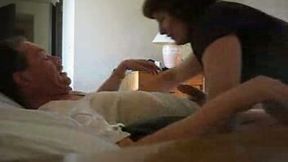 Voluptuous mature hotel manager from France tops my prick
