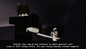 Black girl dominates white guy in Roblox-themed fic