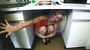 French couple tests her divine blonde anal hole