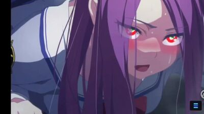 Purple-haired hottie gets her tight hole drilled hard in steamy hentai