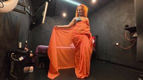 Saree Try on Haul with Nude Big Booty Queen Nilmini Sheron