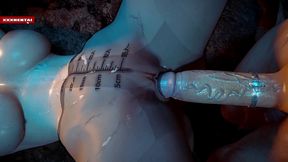 pixel seductress: the bigboob enchantress - 3d animation