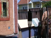 Laslie, sexy cyclist, risky outdoor public masturbations and cumshots