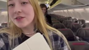 I'm Going on Vacation with My Wife! Fucked on the Plane!.