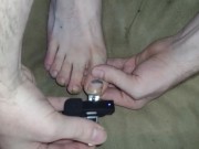 Clipping my toenails while trying to get those noises