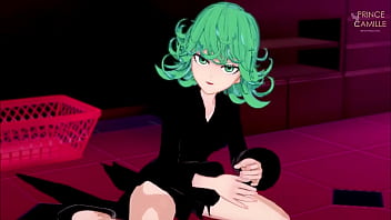 Tatsumaki makes you come with his psychic powers - One Punch Man