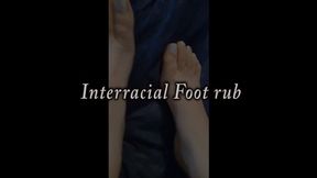 Interracial Foot rub
