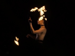 Czech MILF beauty playing with fire