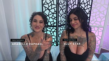 Voluptuous Arabelle Raphael and Azzy Star Worship the Doctor'_s Cock