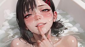 kobeni higashiyama was fucked by chainsaw man right in the bathtub — ai porn adaptation
